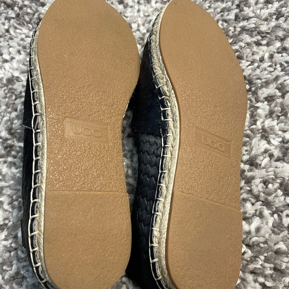 UGG leather women's pony calfskin espadrilles moccasins flats US size 6B - Picture 9 of 9